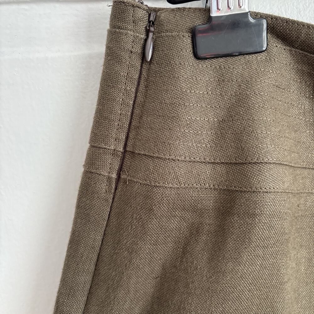 100% Irish Linen Talbots Skirt Coastal Chic Professional Old Money Office | 14 - Picture 4 of 10